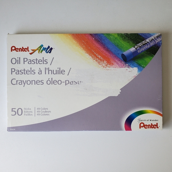 Pentel Arts Oil Pastels Assorted 50 Sticks Set NWOT - Picture 1 of 4